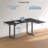 Lemarion Adjustable L-Shaped Metal Base Standing Desk with Power Outlet-726876530-726876531