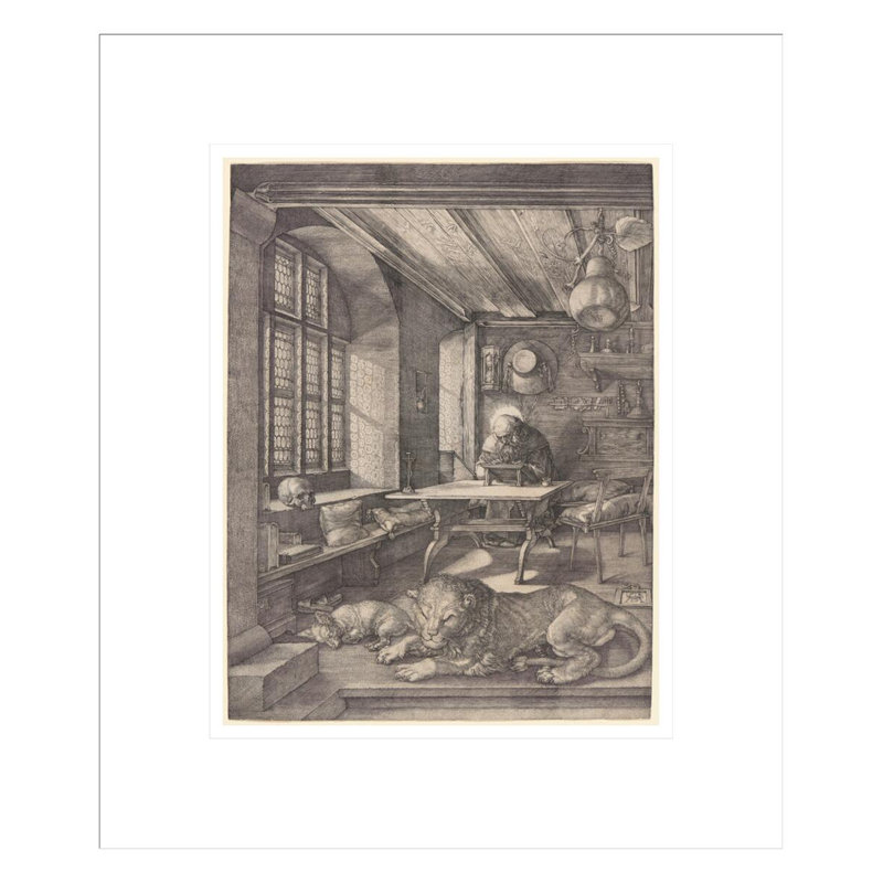 «St. Jerome in His Study» par Albrecht Dürer, impression giclée encadrée, H 16,16 po x l 13,75 po