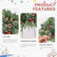 Arbre de Noël 20 po avec branches à aiguilles en pin, pommes de pin et berrie rouge pour le porche, l'allée ou le vestibule