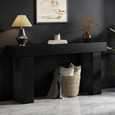 Wooden Console Table, Sofa Side Table For Living Room, Rectangular Rustic Farmhouse Style With Ample Display Space And Durable Construction