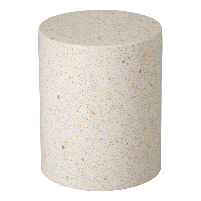 Isioma Ceramic Accent Stool, Yellow
