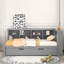 Lit de jour simple de style moderne avec lit gigogne simple, lit de jour avec tablette de rangement et ports de chargement USB-1754343606-1754343604