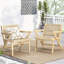 2 Outdoor Chairs In Brown - Wood Frame Included  2  Framework