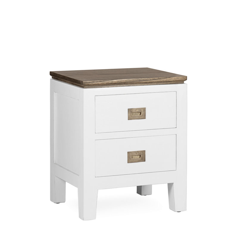 45cm W Solid Wood Bedside Table