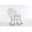 Fauteuil oscillant rembourré en tissu 055-Teddy