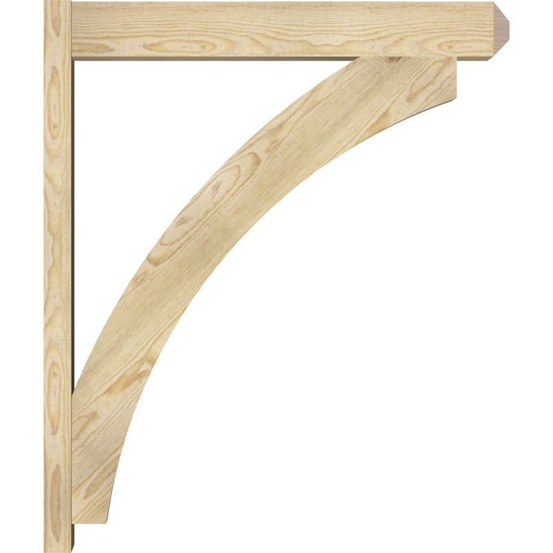 Persienne en bois rustique Thorton Craftsman, Sapin Douglas de 8 po (sciage brut),  P 34 po x H 40 po 