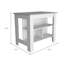 Îlot de cuisine polyvalent avec rangement abondant et construction stable