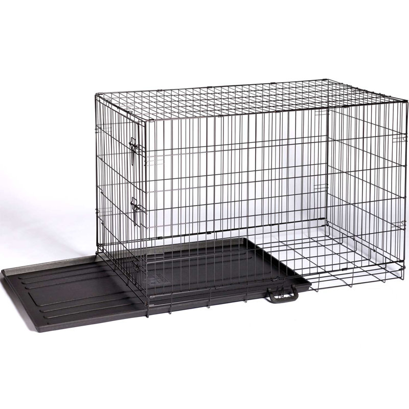 Extra Large Black Heavy-Duty Wire Dog Crate
