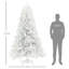 Arbre de Noël artificiel grand 7,5 pi / 9 pi non éclairé avec base en acier-1080524030