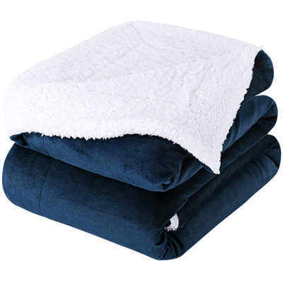 Couverture en sherpa molletonné