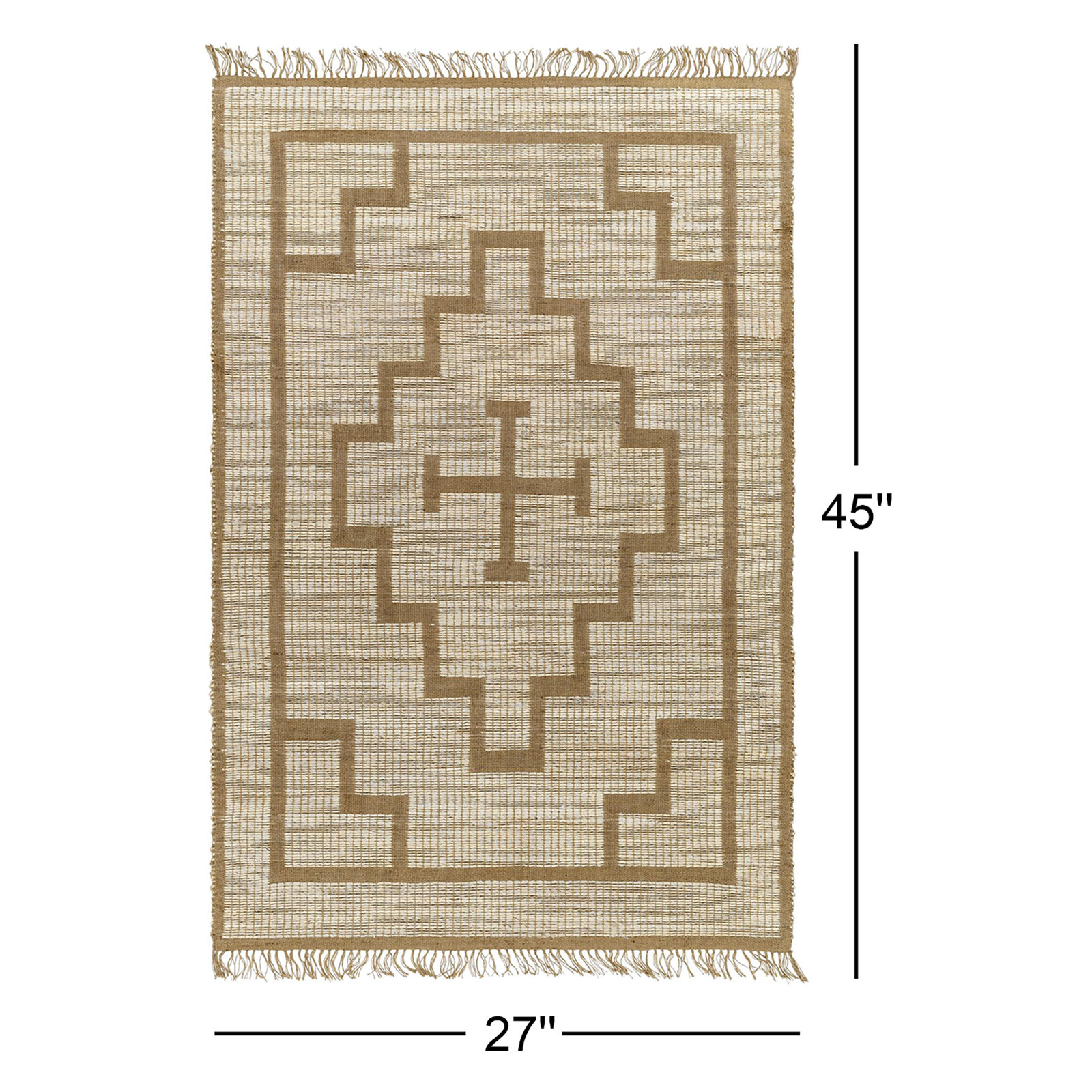 Envoy Handmade Jute / Sisal Yellow Rug, Rectangle 2'3" x 3'9"
