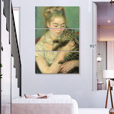 Femme Leisha avec un chat