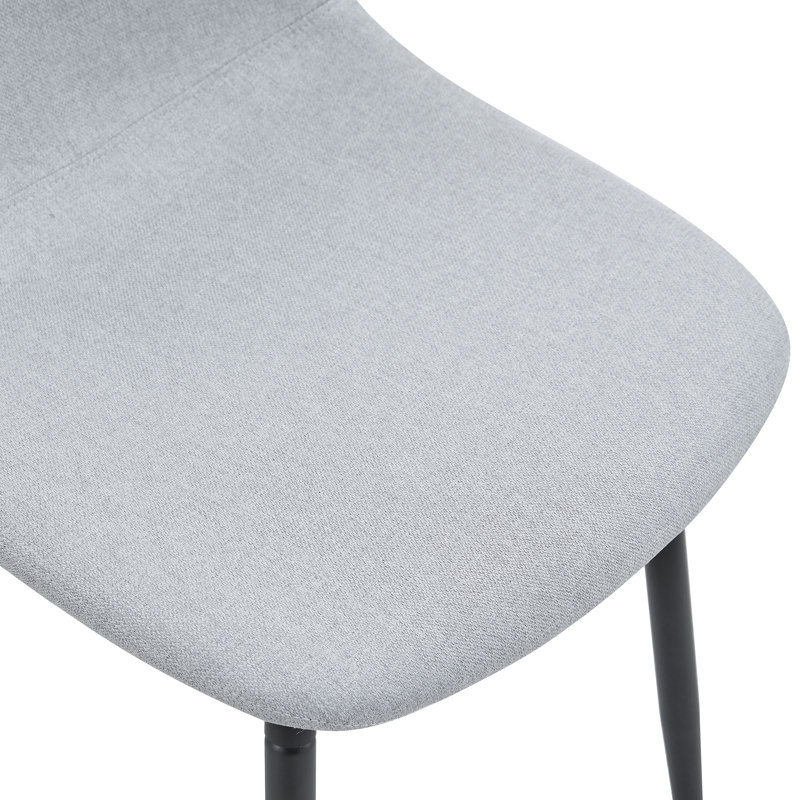 Table luxueuse et moderne en fibres de bois luxueuses avec chaises confortables en lin et coton pour la maison