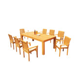 Canberra Outdoor 7 - Piece Teak Dining Set