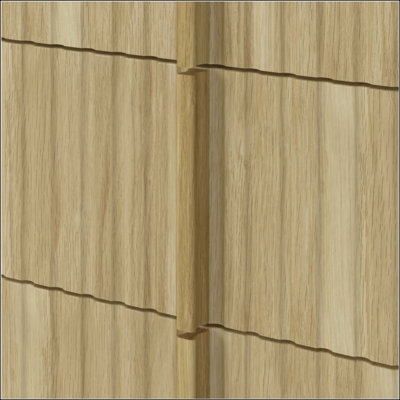 Table de chevet verticale à 3 tiroirs à rayures verticales rétro et économique, idéale pour la chambre à coucher, le salon et le bureau à domicile (ensemble de 2)