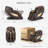 Faux Leather Heated Massage Chair-106895277