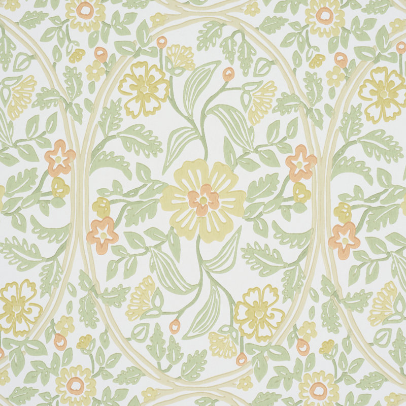 Garden Guild Wallpaper, Orange