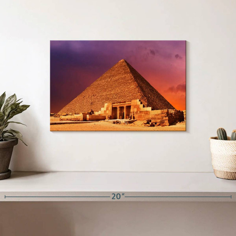 Lilie, pyramide égyptienne antique, H 8 po x l 12 po