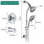 Système de pomme de douche double 7 avec barre coulissante en acier inoxydable, 1,8 gal / min, fixation murale, tuyau de 59 po, finition polyvalente à 7 réglages et style contemporain