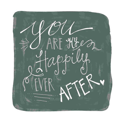 You Are My Happily Ever After Gray - Wrapped Canvas Textual Art -  Trinx, FA60D67A737F457B9B9EAF206B9C1AFD