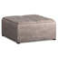 Pouf de rangement en similicuir taupe et noir de 89 cm (35 po)