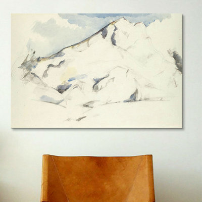 « la montagne sainte-victoire (fruits et feuillage) 1900-1902 » par paul cezanne, reproduction d’art sur toile