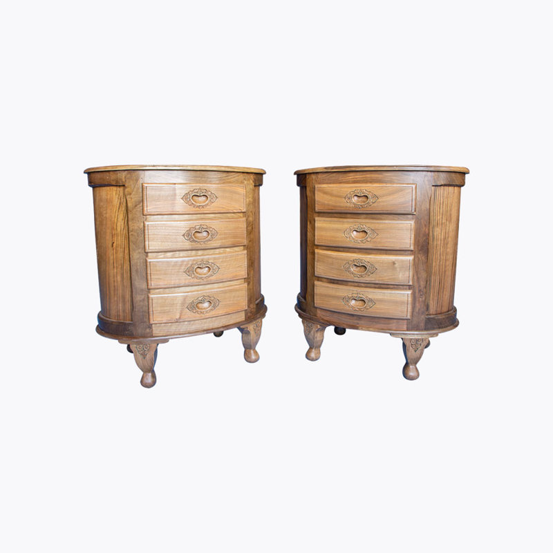 Keyser Solid Wood 50cm W 4 - Drawer Chest of Drawers