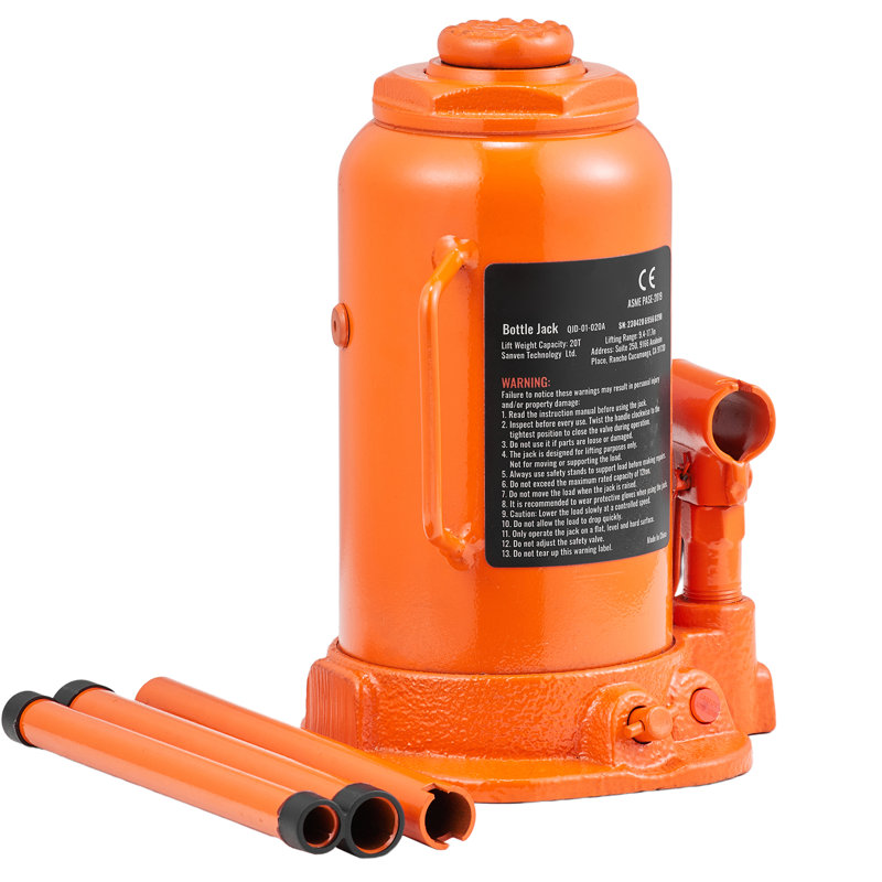 Cric-bouteille hydraulique VEVOR, vérin tout-soudé 20 Tonnes / 44092 lb