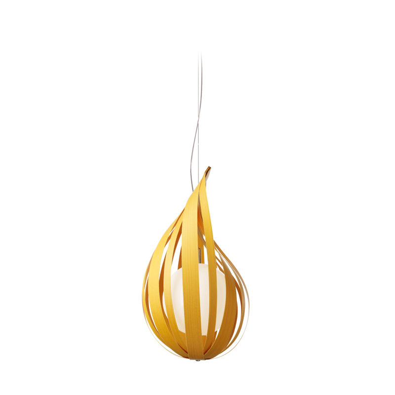 Raindrop 1 - Light Pendant, 14.2" H x 8.7" W x 8.7" D, G-9 Base, Sea Blue