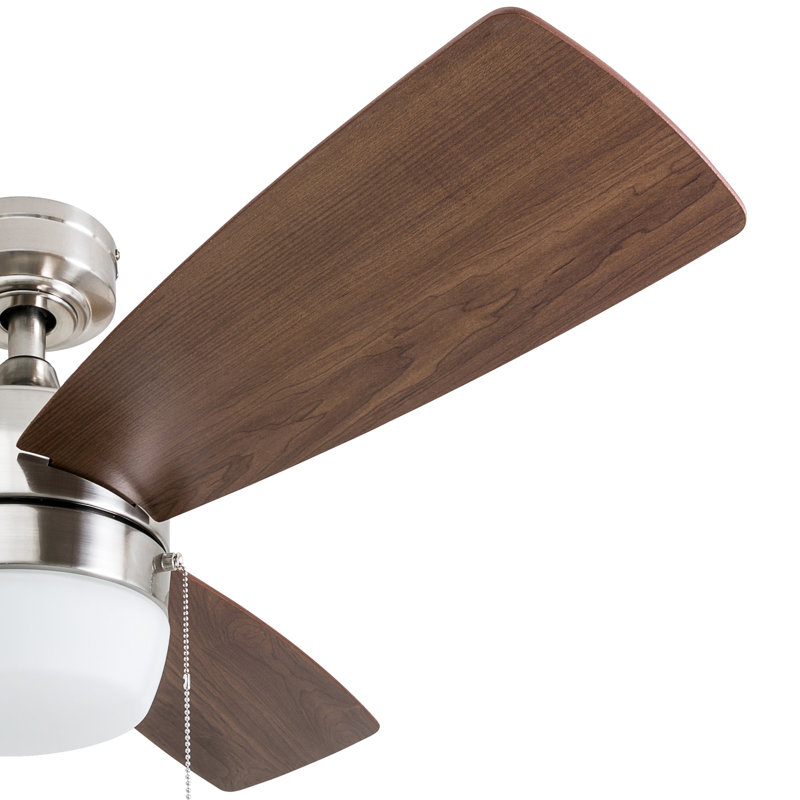 Ventilateur de plafond à DEL 44 po avec chaîne de traction et ensemble d'éclairage inclus Barcadero