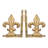 Decorative Metal Fleur de Lis Bookends-836453707