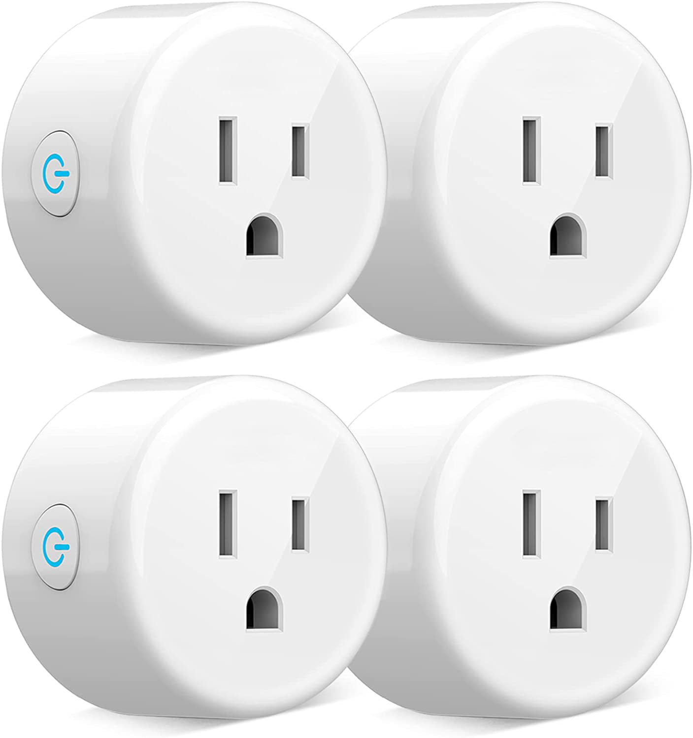 Wi-Fi Smart Plug Outlet 10A USB Connectors,Compatible w/ Alexa and Google  Assistant,Remote App Control,ETL Listed,2-Pack
