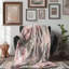 Worn Pink Florals - 1 pièce Sherpa Premium-101596949