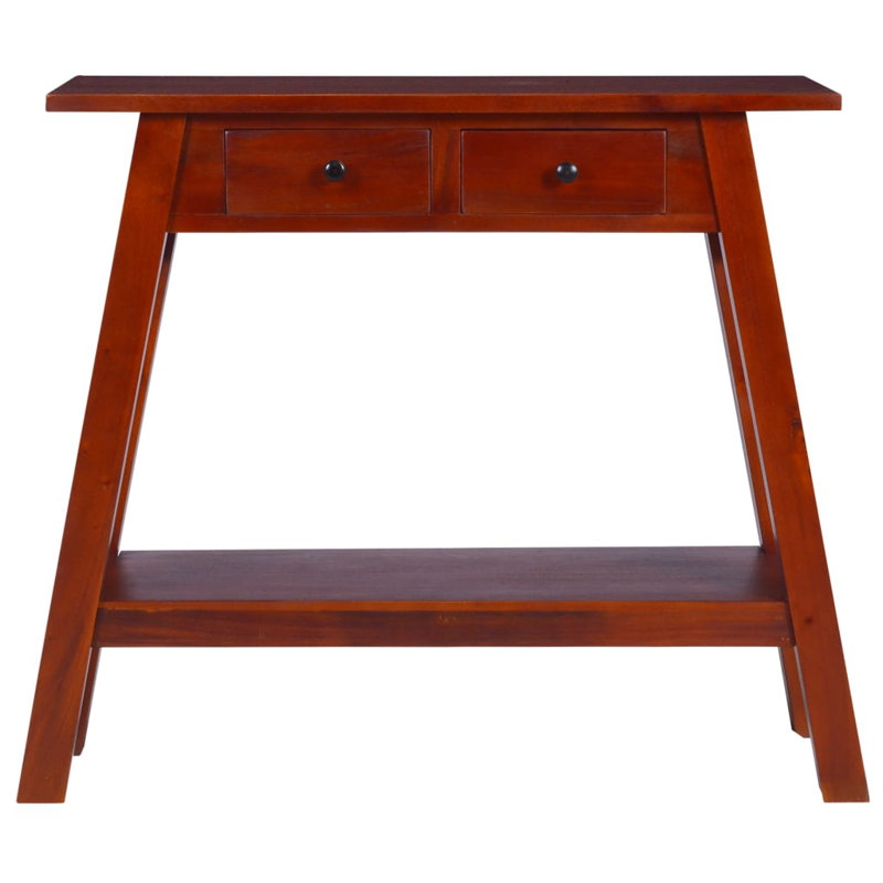 Delvonte Solid Wood Console Table, Brown