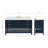 ARIEL Moille 60 Single Sink Bathroom Vanity with Top-1894177982-1903646195