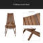 Chaise pliante en bois