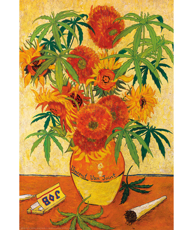 «ACHETER DES ARTS POUR MOINS» sous licence officielle Vincent Van Joint Pot 24 x 36 po, affiche d'art - reproduction décorative - papier affiche - prêt à encadrer