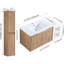 Meuble-lavabo contemporain 42 po avec lavabo en résine et armoire d'appoint 42 po-333541602