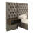 Upholstered Wall Panel Bed Light Brown-1705801877