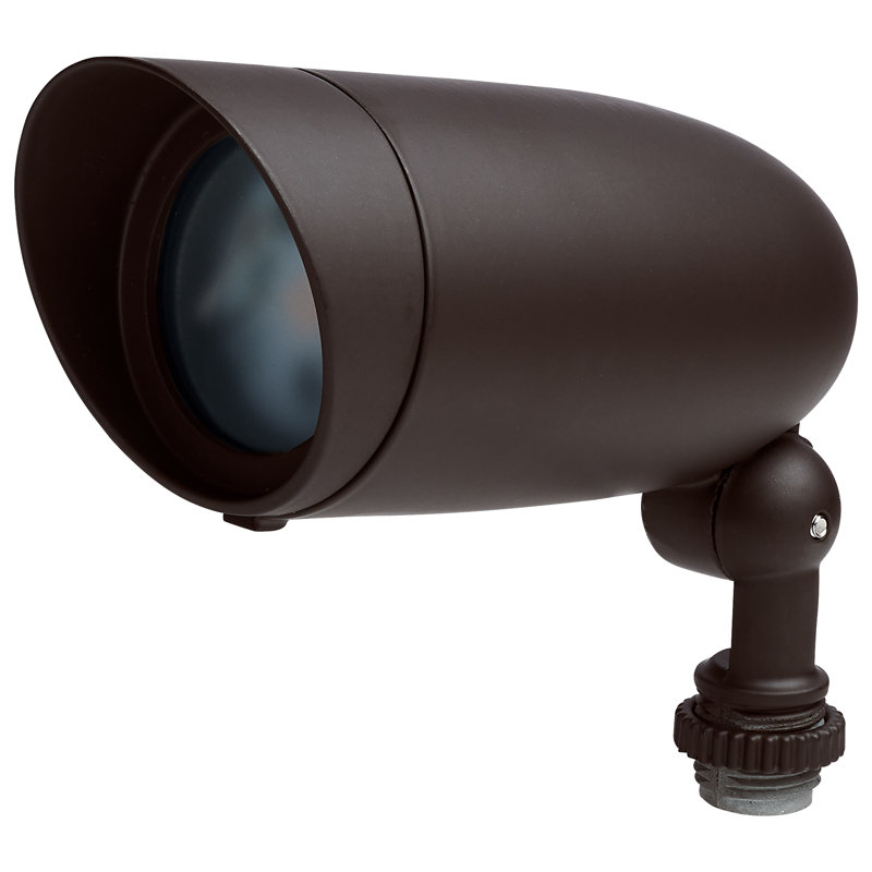 Projecteur de paysage à DEL 9 watts RVB et finition bronze blanc réglable 2700K-5000K, H 3,25 po x l 2,45 po x P 5,5 po, 6 W