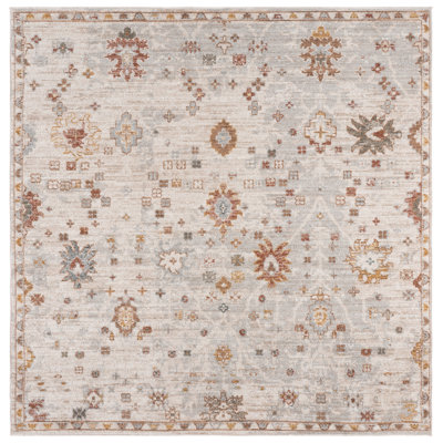 Vintage Rosewood 500 Performance Floral Indoor Rug