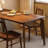 Solid wood dining table with different styles-131112737