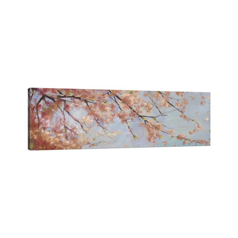 Osaka Blossoms II by Asia Jensen - Wrapped Canvas Panoramic Painting