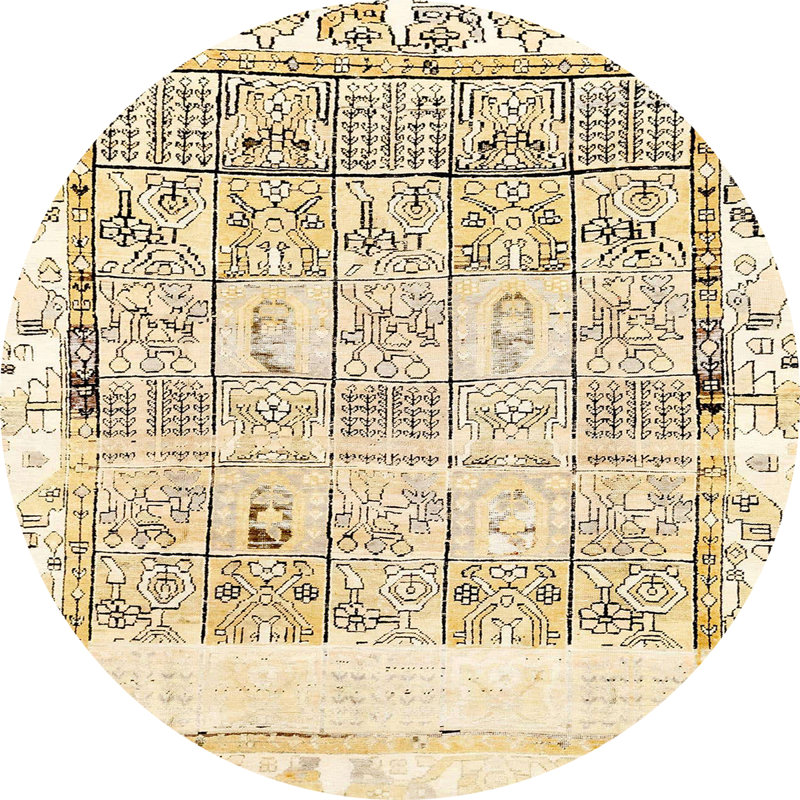 Tapis abstrait moderne 2092, Rond 6 pi