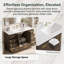 Meuble-lavabo 48 po avec rangement abondant | 11 tiroirs et 2 portes à fermeture en douceur, plateau en résine et armoire en panneau de fibres à densité moyenne, style transitionnel pour salle de bain principale-131246846