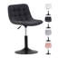 Swivel Upholstered Adjustable Height Counter Stool with Metal Frame-629808793