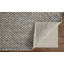 Tapis gris anthracite en laine / coton tissé à la main-1597427952