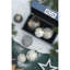 D3,9 po, boules de Noël décoratives, boules de Noël suspendues en verre pour décorations de fêtes, lot de 6