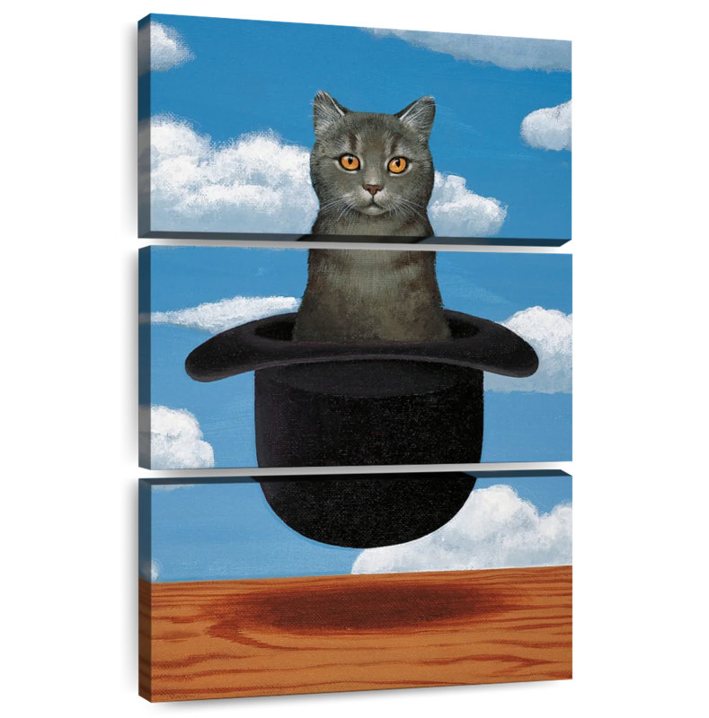 Brampt Magritte Cat, 50" H x 32" W