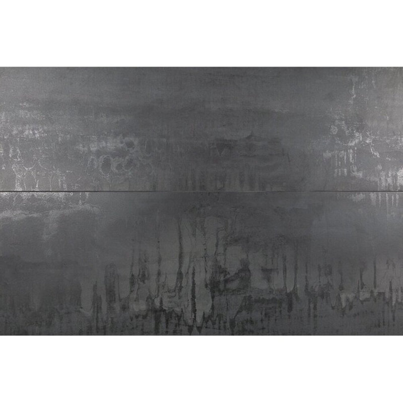 Angela Harris Inspira 24x48 Matte Metal Look Porcelain Tile, Dark Gray